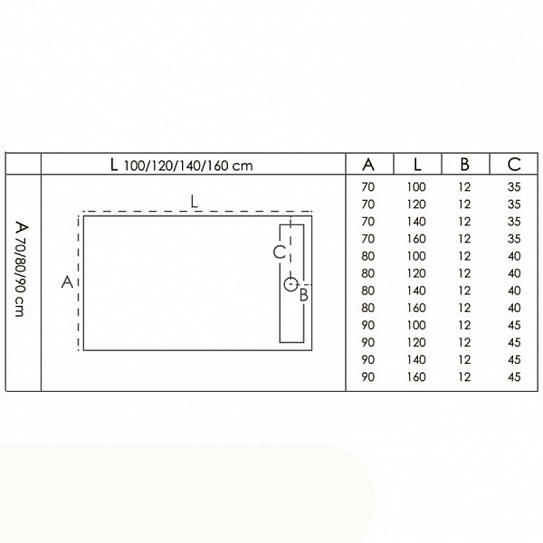 Поддон литьевой 160х90 GoodDoor Stella чёрный прямоугольный, ЛП00165