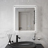 Зеркало в ванную 60х70 с подсветкой и подогревом Monterey Аделия (холодный свет, мультиблок, на касание)
