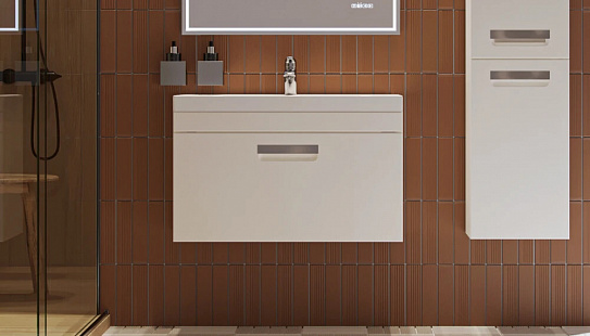 Тумба под раковину Estea 800-0-1 (Moduo) навесная Velvex (раковина в комплект не входит)