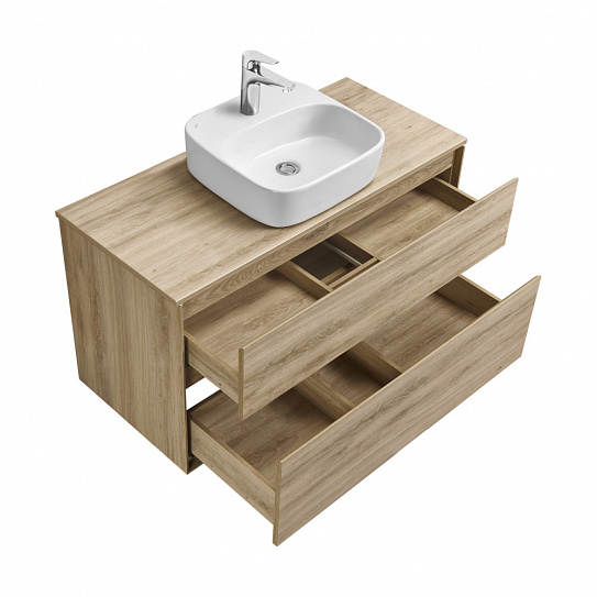 Тумба под раковину Aquaton Либерти 100 дуб эльвезия 1A279601LYC70 (под рак. Элина 100)