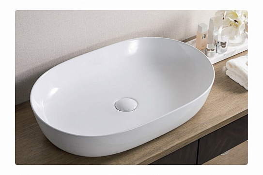 Накладная раковина 61х41 овальная BelBagno BB1348