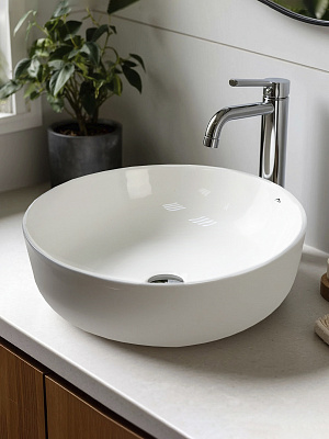 Раковина накладная круглая 42 MONTEREY ZT-2006 фарфор