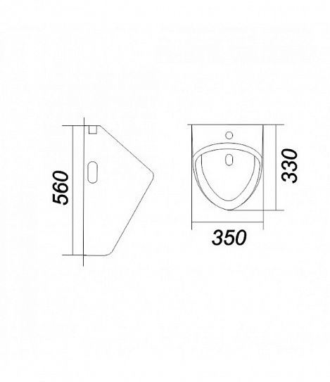Писсуар Sanita Luxe Long LNGSLUR01
