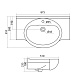 Раковина Santek  Сенеж 87 1WH110265