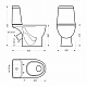 Унитаз-компакт Sanita Luxe Max (сиденье дюропласт, микролифт) MAXSLCC01040513