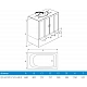 Душевой бокс 148х80х215 Erlit ER4515TP-C2-RUS