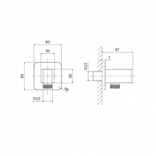 Выход для шланга Iddis Slide SLI60BBi62
