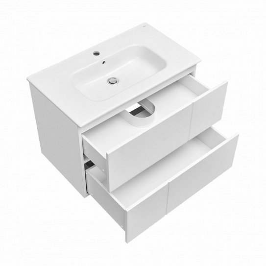 Тумба с раковиной 2 ящика Roca PILAR 800 A857669472, белый