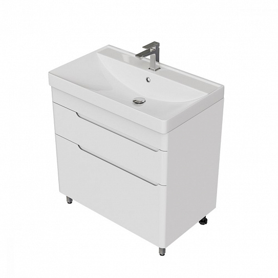 Тумба напольная MIRSANT Flat 80/2 УТ000099164 (раковина Astra 80)