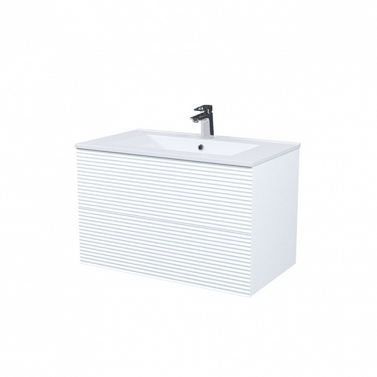 Тумба с раковиной (0138000i28) подвесная 80 см белая IDDIS Bild BIL80W0i95K