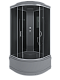 Душевая кабина угловая 100х100х215 ERLIT ER3510TP-C2-RUS_GRAY четверть круга высокий поддон
