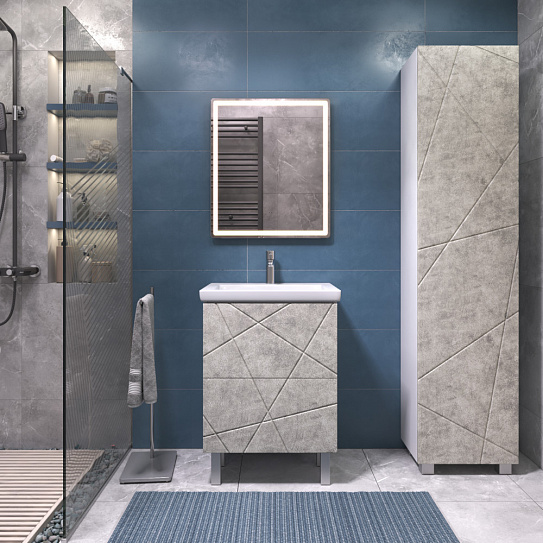 Тумба под раковину напольная Vigo Geometry 600-0-2 (под умывальник Como) 015 бетон