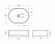 Накладная раковина 50см BelBagno BB1483