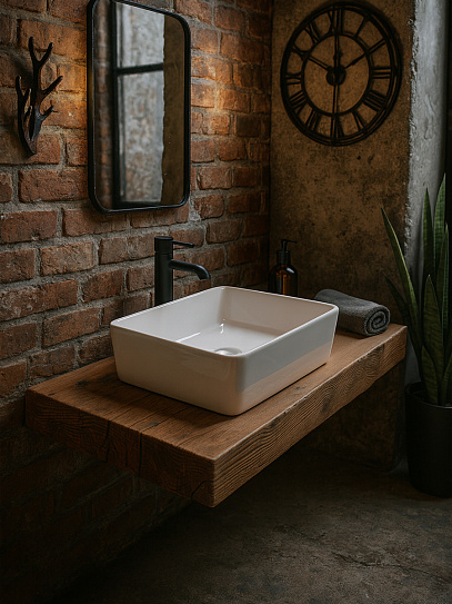 Накладная раковина 50 см MONTEREY ZT-8098A прямоугольная