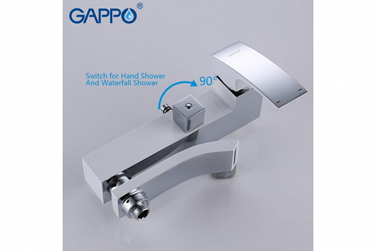 Душевая система с тропическим душем белая Gappo G2407-8