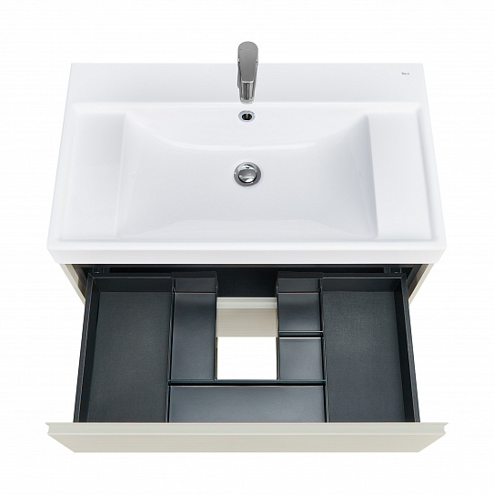 Тумба под раковину Roca Ona Ivory 800 слоновая кость, 2 ящика, ZRU9307862