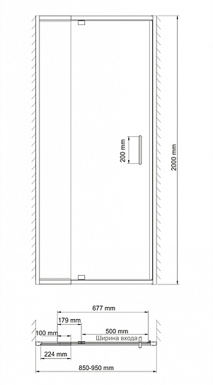 Душевое ограждение WasserKRAFTBerkel 48P04