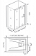 Боковое стекло Good Door Galaxy SP-90-C-CH