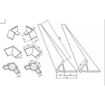 Бордюр для ванны Комплект П 180/30мм