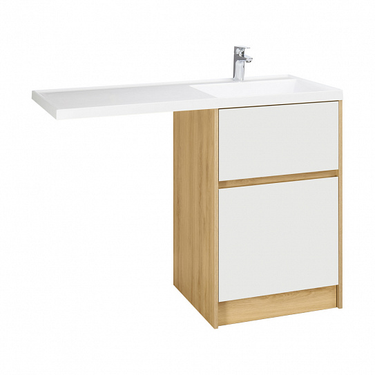 Фасад для тумбы Aquaton Лондри 60 к-т Белый 1A274801LH010 (без корпуса, только фасад)