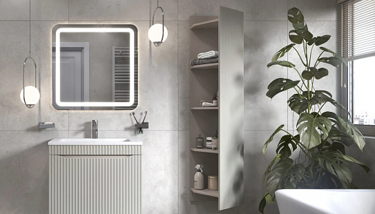 Шкаф для ванны навесной Velvex Alba 400 тирамису