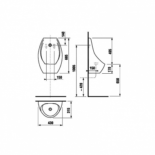 Писсуар Jika Domino писсуар 8411010000001