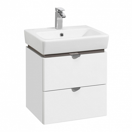 Тумба с раковиной Aquaton Скай PRO 60 белый глянец 1A238201SY010