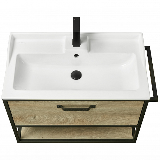 Тумба под накладную раковину Aquaton Лофт Фабрик 80 дуб эндгрейн 1A242401LTDU0