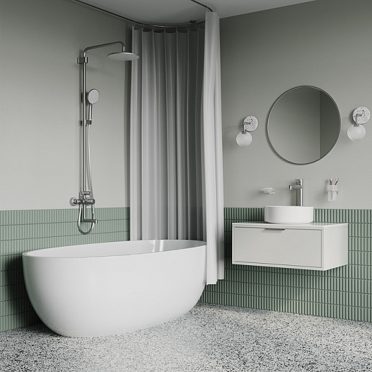 Душевая система с тропическим душем Iddis Aiger AIGBC3Fi06