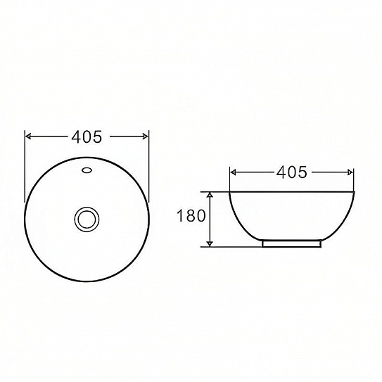 Раковина накладная D&K Matrix DT1390516