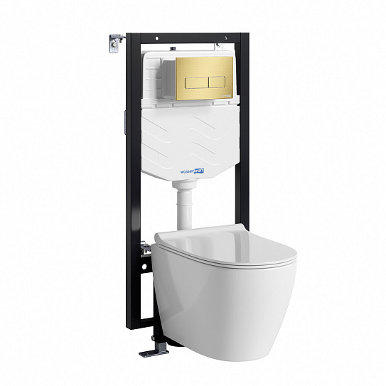 Система инсталляции с унитазом + стульчак WasserKRAFT Vils 56TLT.010.ME.MG03.H002