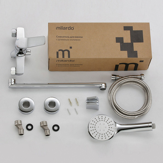 Смеситель для ванны с длинным изливом Milardo Enjoy ENJSB00M10