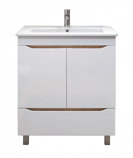 Тумба напольная с раковиной Vigo Grani 750-2-1 tn.GRI.OSK.75.2D.1Y дуб золотой