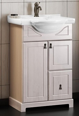 Тумба без раковины Opadiris Клио 50, цвет белый