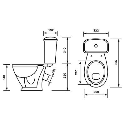 Унитаз-компакт Оскольская керамика Детский Стандарт