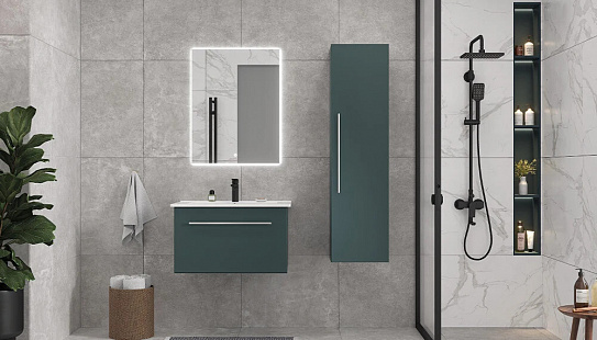 Тумба под раковину Posse 750-0-1 навесная верде Velvex tp POS OSK 751Y верде, дуб золотой (под раковину Оскар 750)