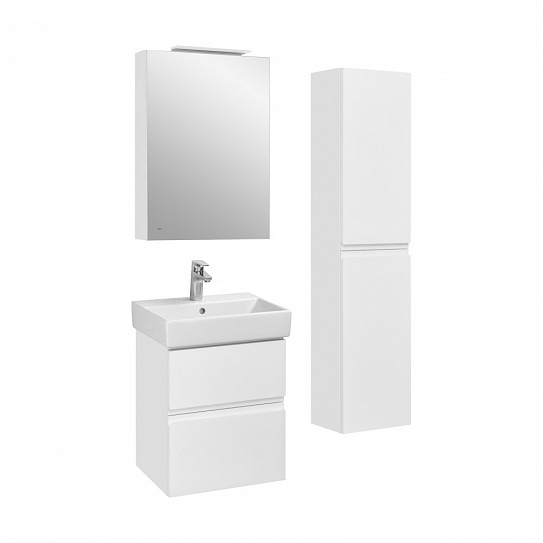 Зеркальный шкаф Roca Oleta 50 правый, белый матовый, A857644501