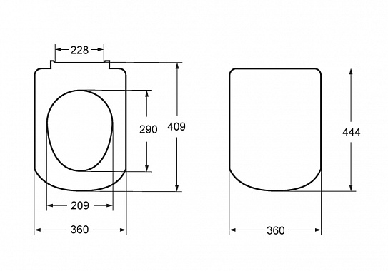 Сиденье Roca Debba микролифт, тонкое, быстрое снятие, дюропласт 8019D2003