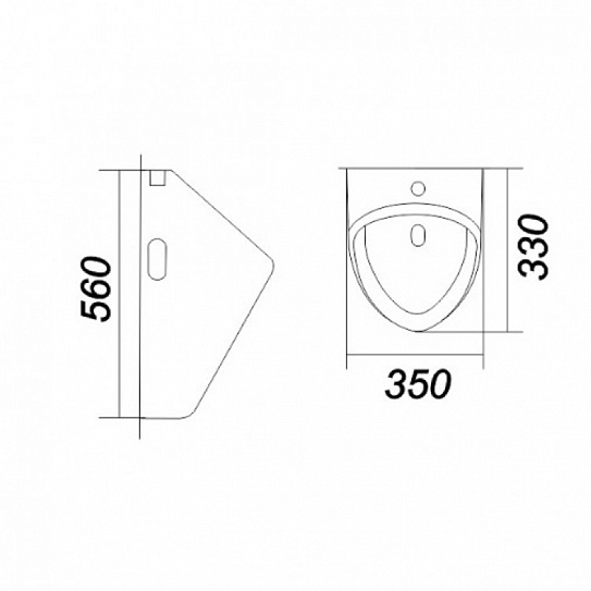 Писсуар Sanita Luxe Long LNGSLUR01