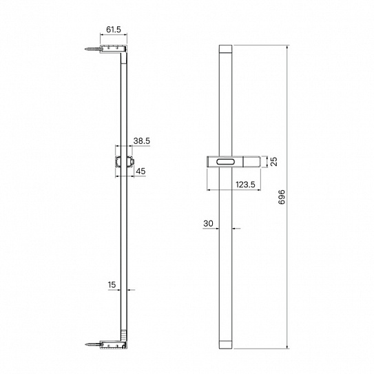 Стойка для душа IDDIS Slide SLI70BLi17 черный