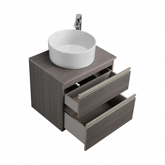 Тумба под раковину Roca The Gap 60 городской дуб 2 ящика A857397402