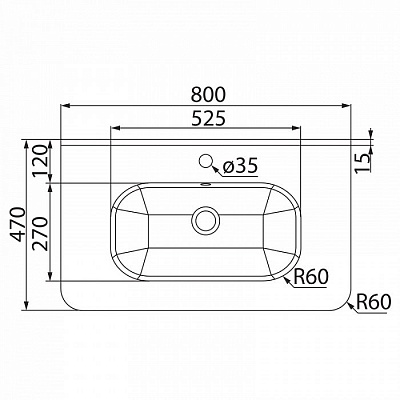 Тумба подвесная с раковиной 80 см IDDIS Edifice EDI80W0i95K