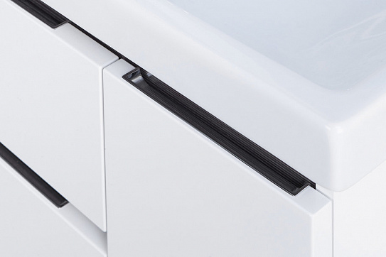 Тумба под раковину Aquaton Рене 60 белый, грецкий орех 1A258501NRC80