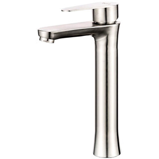 Смеситель для раковины нержавеющая сталь высокий Frap F1048-2 сатин