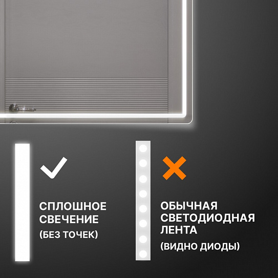 Шкаф навесной VIGO Geometry Step 600 с зеркалом, арт 301