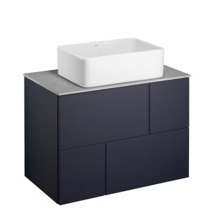 Тумба под раковину Roca Luna 80 2 ящика синий ZRU9307767