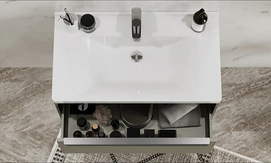 Тумба под раковину AQUATON Хоуп 80 Хаки 1A287301HP9D0 (под раковину146527)