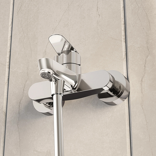 Vitra Flow Round Набор смесителей 3-в-1 (смеситель для раковины, ванны, душевой гарнитур) A42302EXP