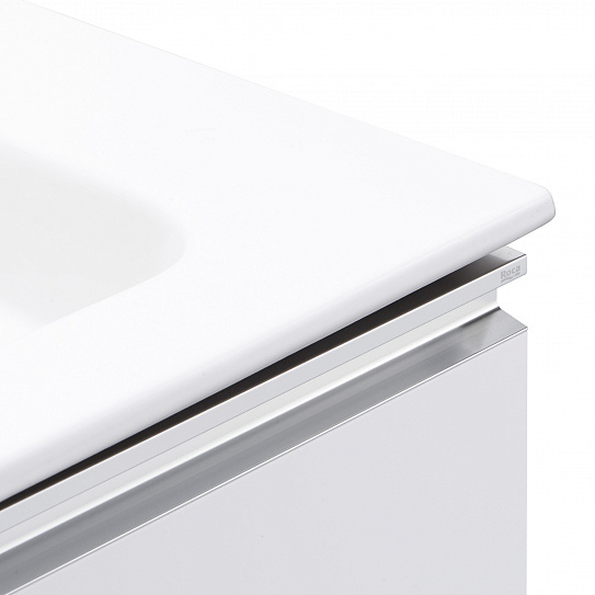 Тумба под раковину Roca The Gap 80 белый глянец 2 ящика A857399806