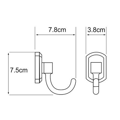 Крючок WasserKRAFT Oder K-3023